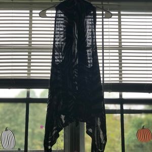 Flowy zebra print vest